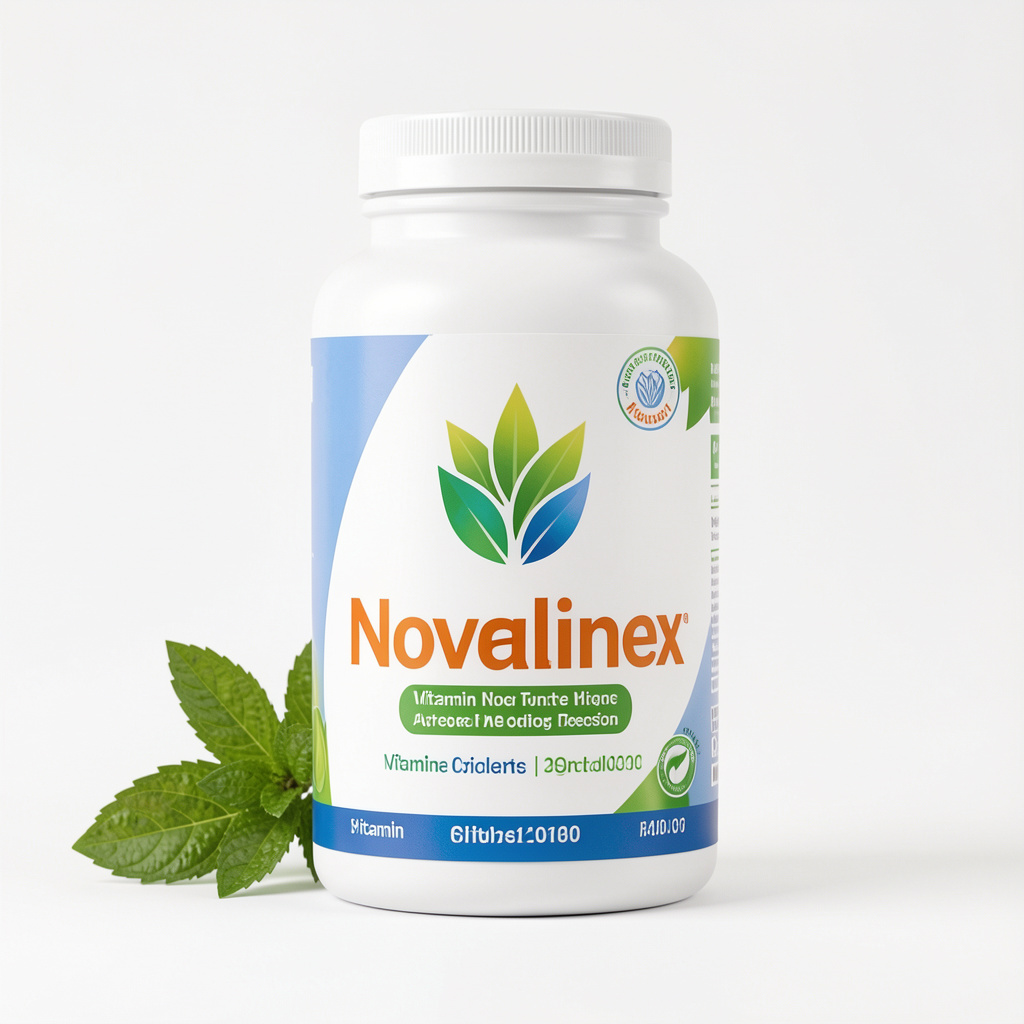 Novalinex product packaging — balanced daily complex capsules